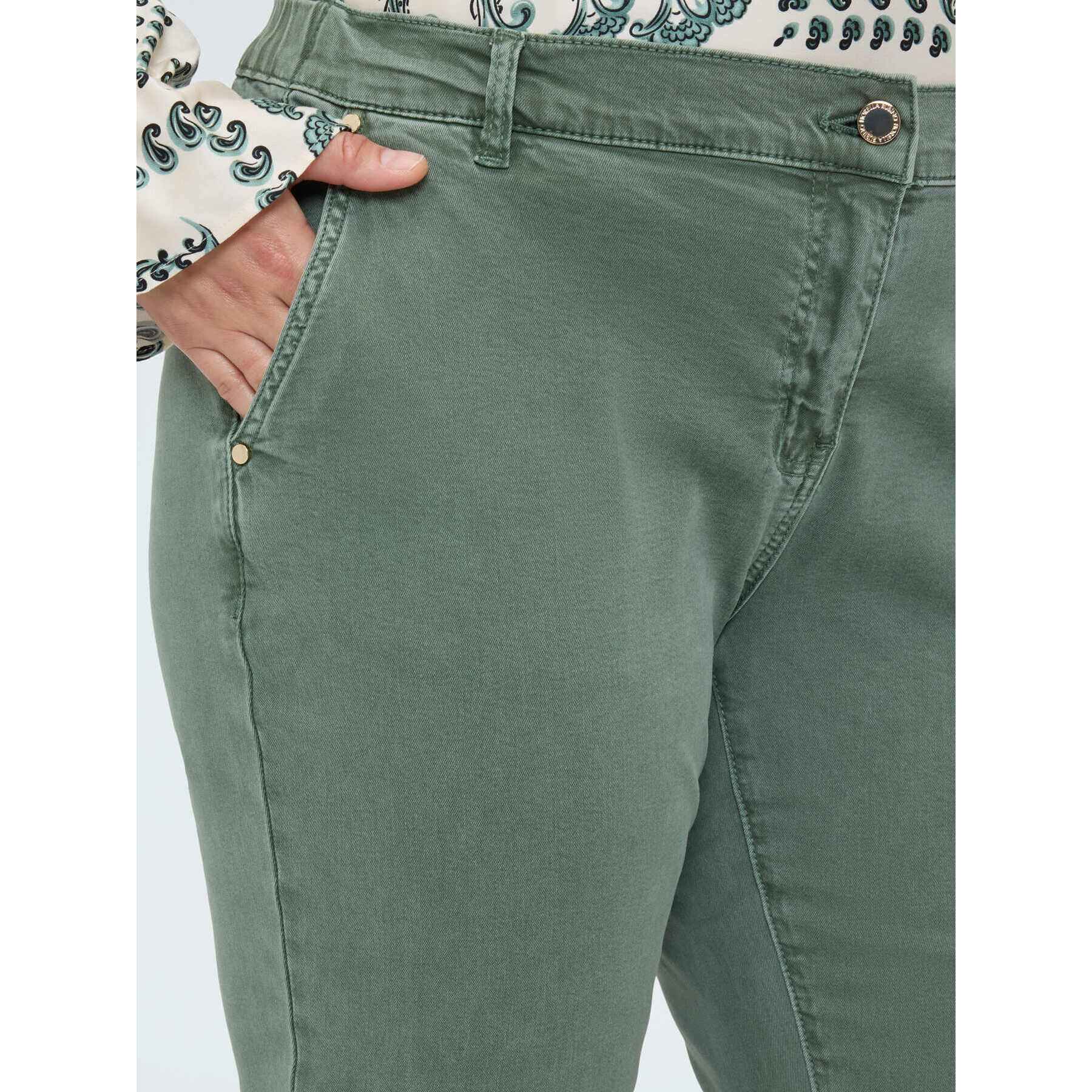 Fiorella Rubino - Pantaloni Chino in cotone - Verde