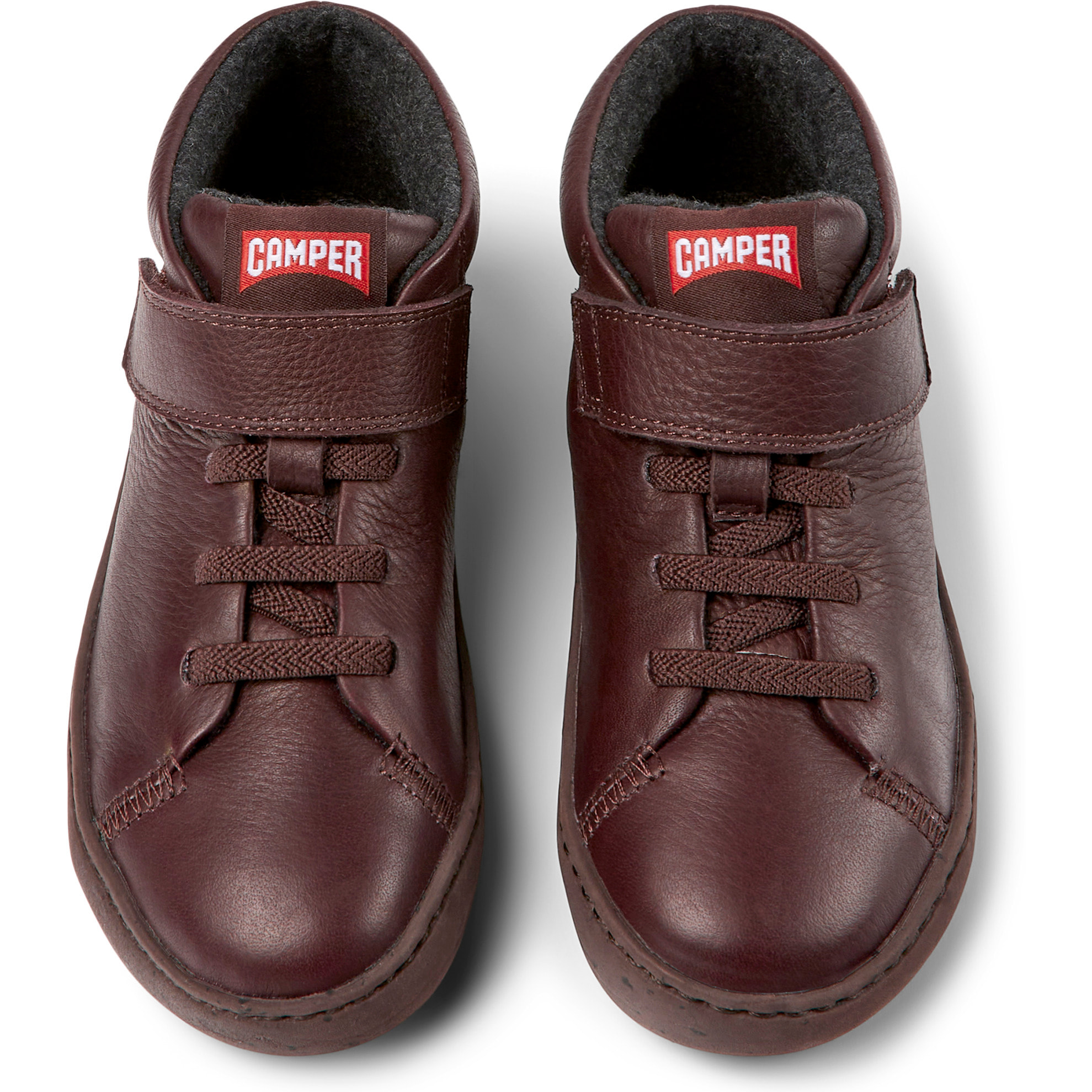 Botines - CAMPER Peu Touring - Burdeos - Cuero liso