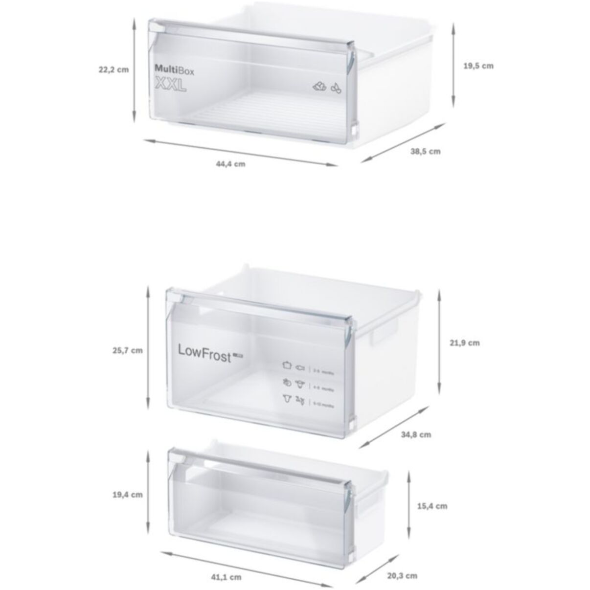 Réfrigérateur combiné BOSCH KIV87NSE0, Série 2, Eco Airflow