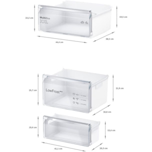 Réfrigérateur combiné BOSCH KIV87NSE0, Série 2, Eco Airflow