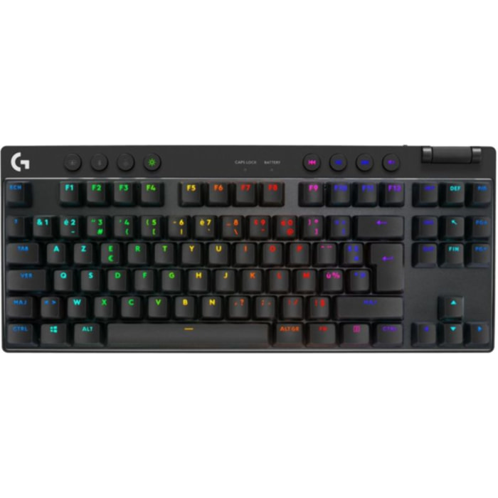Clavier gamer sans fil LOGITECH Pro X LIGHTSPEED  TKL Tactile Noir