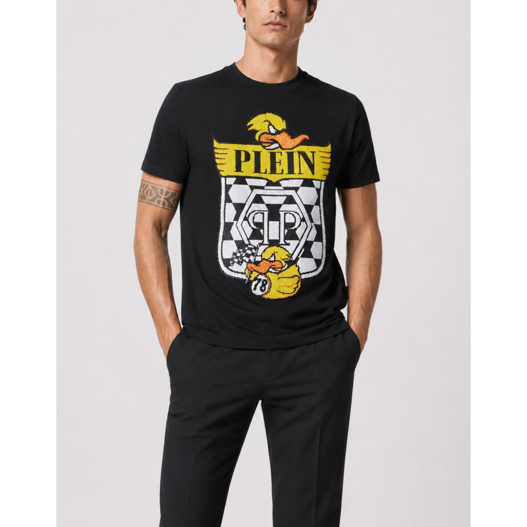 PHILIPP PLEIN T-shirt girocollo a maniche corte DUCK