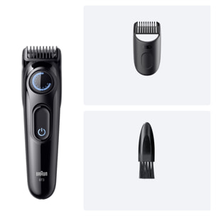 Braun Tondeuse À Barbe Series 3, + 2 Outils Pour Créer Son Style, 20 Longueurs, Lame Affûtée, BT3500, Noir