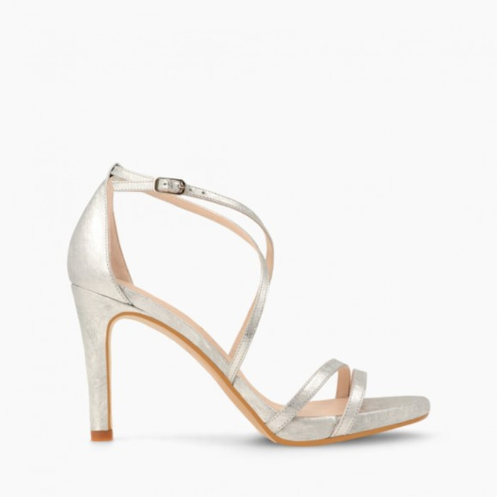 SANDALIAS PLATEADAS INRIKO-X