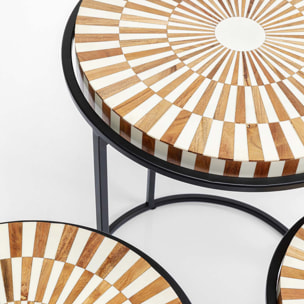 Tables d'appoint Hula Hula set de 3 Kare Design