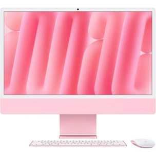 Ordinateur Apple IMAC 24' M4 16Go 256Go CPU 8 GPU 8 Rose