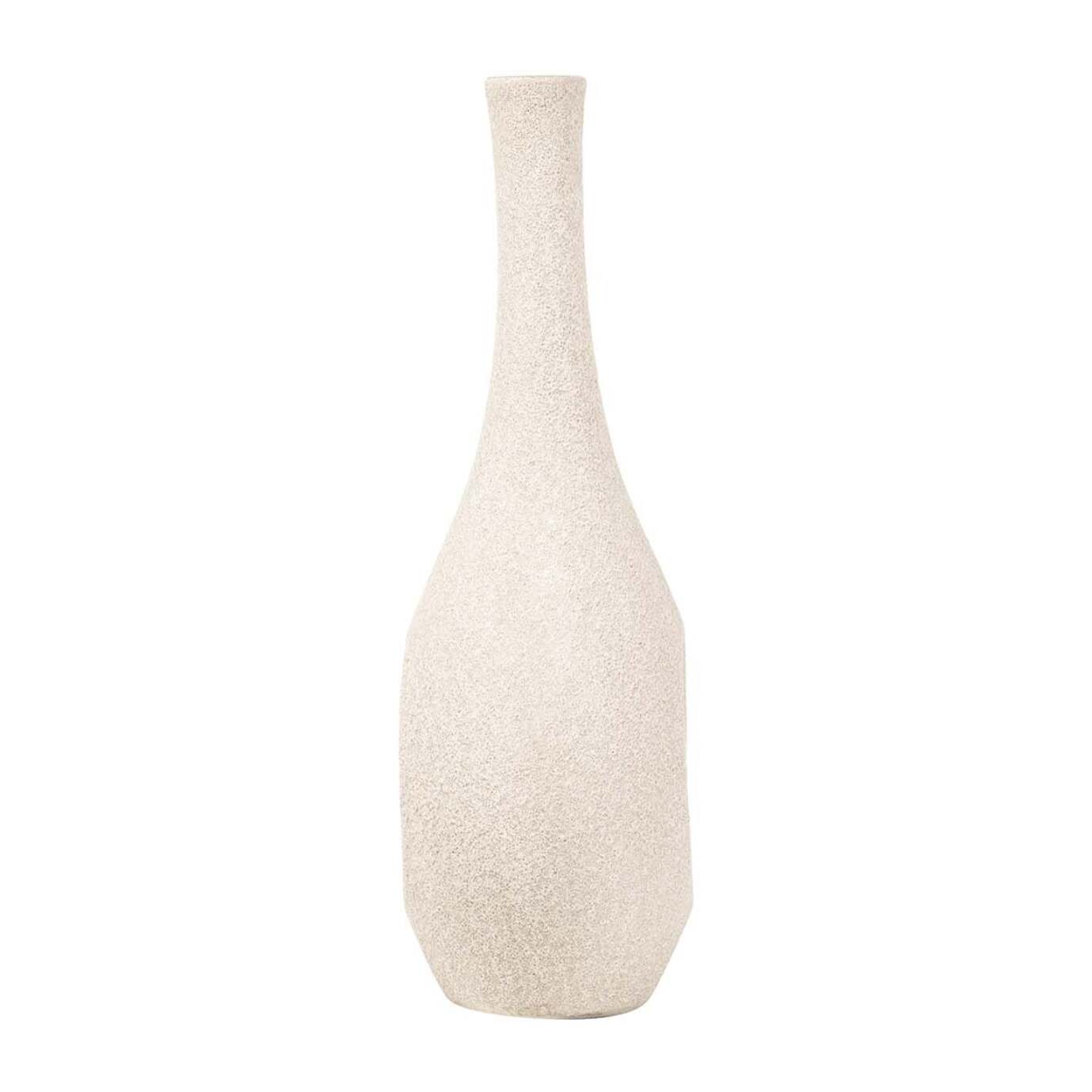 Florero Ceramica Beige 15x15x40 Cm