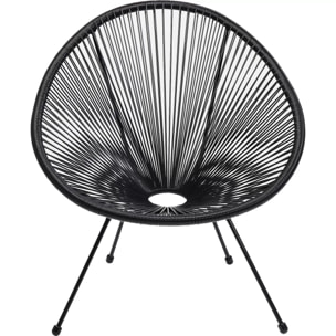Salon de jardin Acapulco Mono noir Kare Design