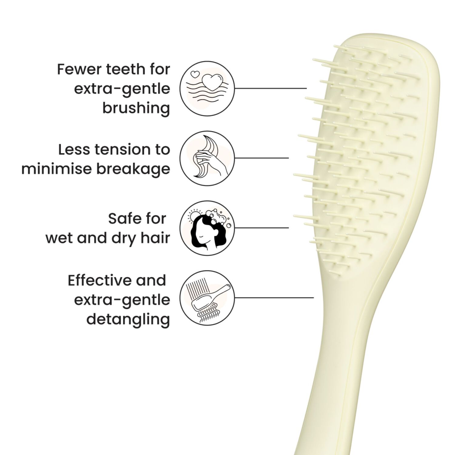 The Ultimate Detangler Extra Gentle - Brosse à Cheveux Chamomile Yellow