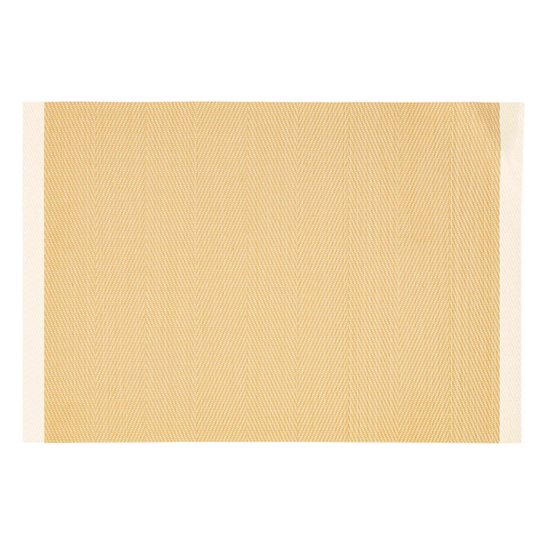 Set de table tissé avec liseré - Jaune