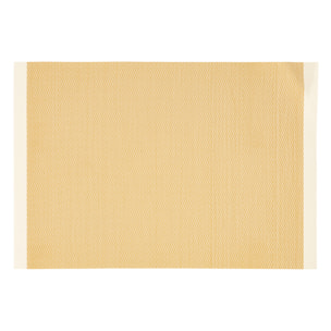 Set de table tissé avec liseré - Jaune