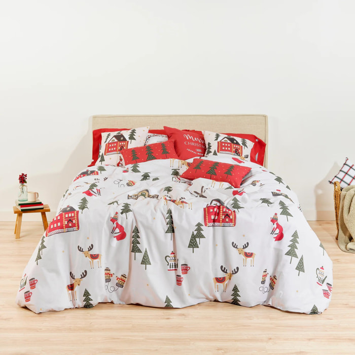 Housse de couette avec clics 100% coton Laponia 19