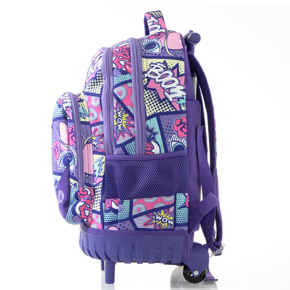 Zaino Trolley Premium "Boom Girl" - Trolley Incorporato - Resistente all'acqua - Misure: 45*33*20