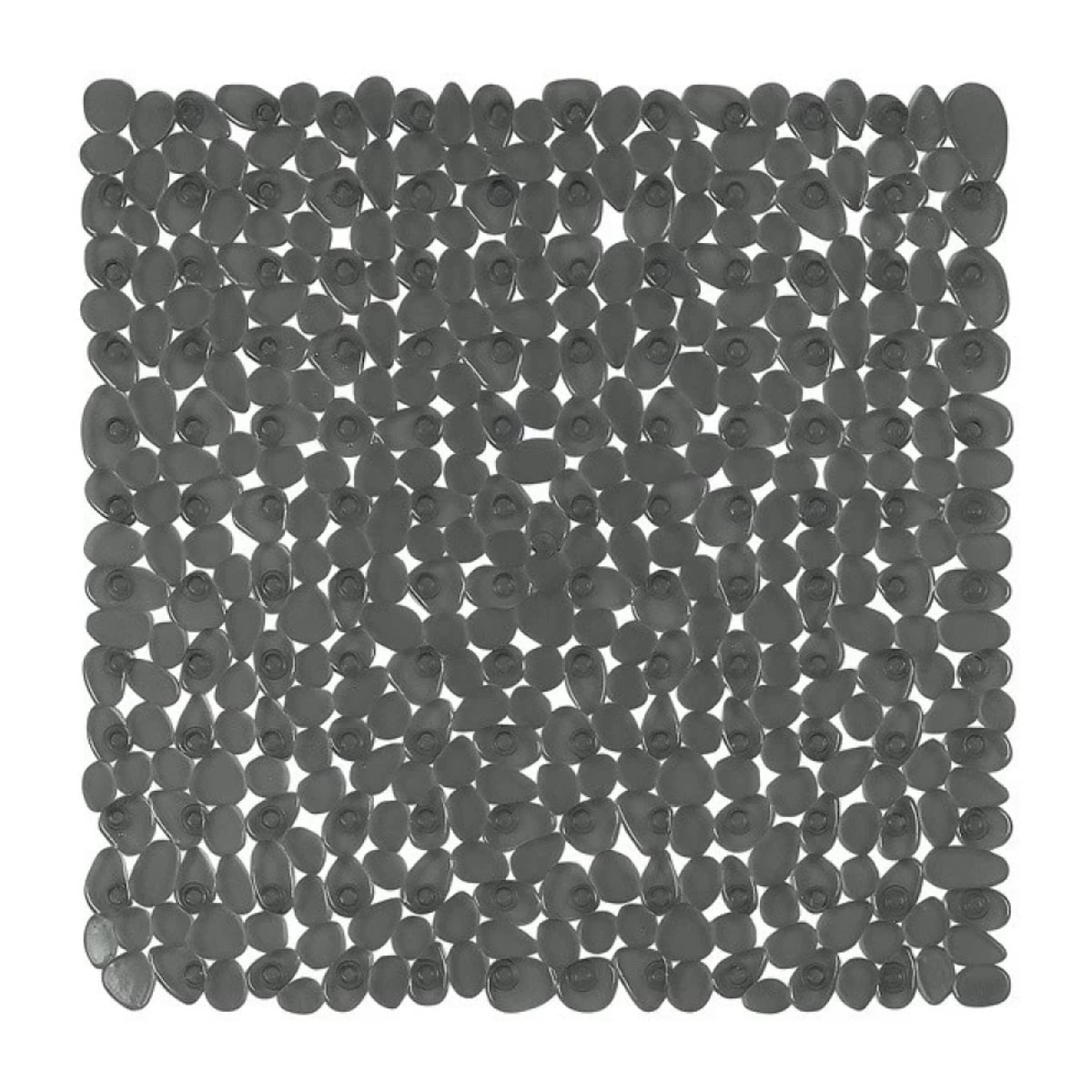 Tapis Fond de douche PVC RIVERSTONE 54x54cm Gris Fonce Spirella