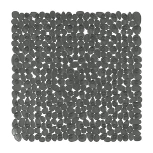 Tapis Fond de douche PVC RIVERSTONE 54x54cm Gris Fonce Spirella