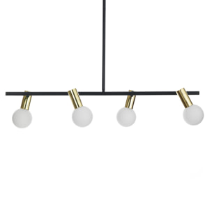 Suspension Tomasucci PARTY, en acier et verre, blanc