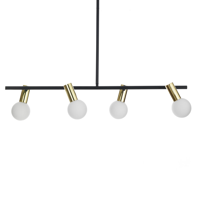 Suspension Tomasucci PARTY, en acier et verre, blanc