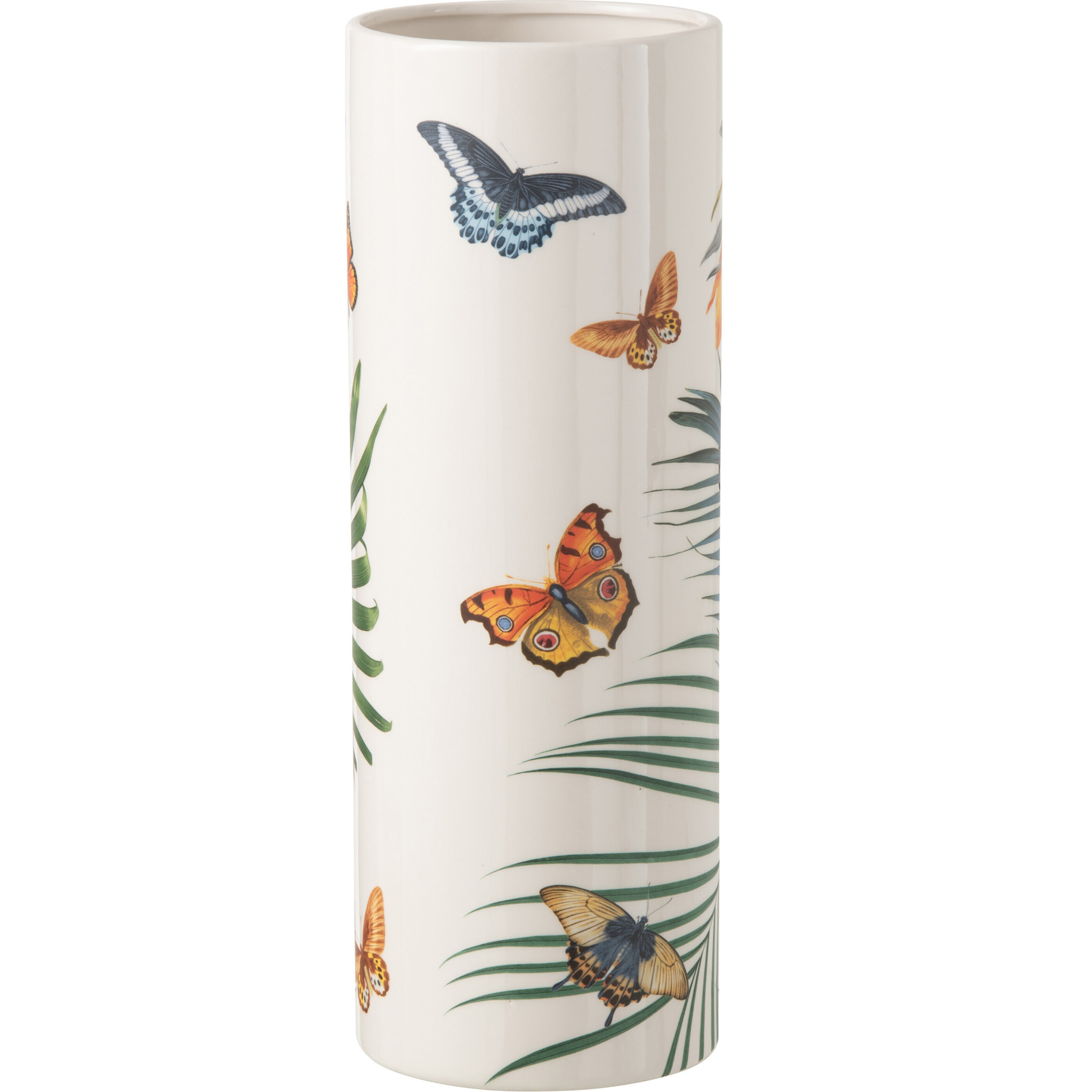 J-Line Vase Papillons Dolomie Mix Large