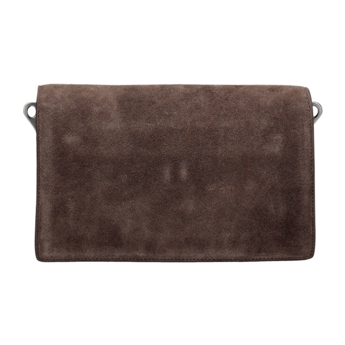 Borsa a tracolla da donna Made in Italy - Celeste Prime - Pelle scamosciata - 24.0 x 15.0 x 7.0 cm