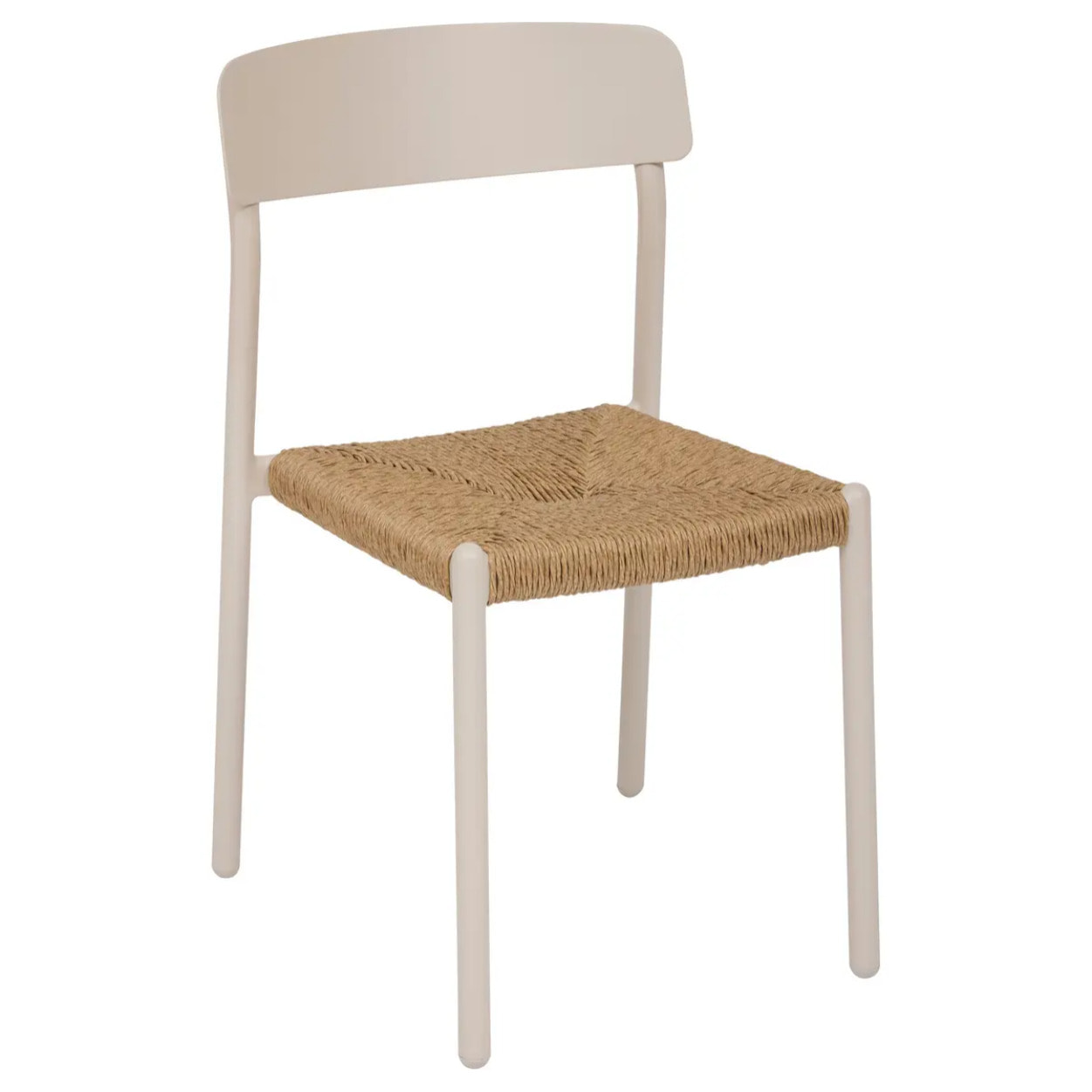 Chaise de jardin Wistty empilable argile