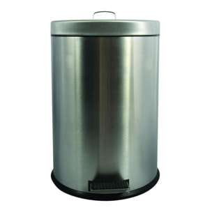 Poubelle à pédale Inox 20L Gris MSV