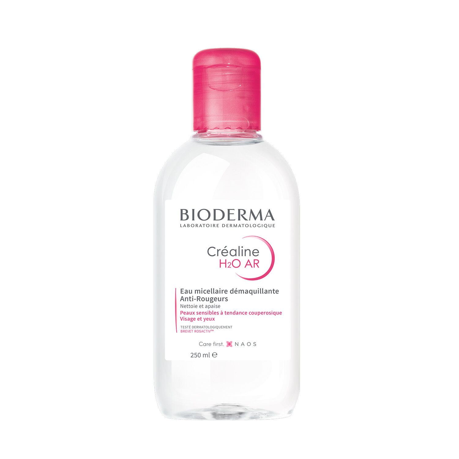 Créaline H2O AR - Eau Micellaire Sans rinçage Anti-Rougeurs - Peaux Sensibles 250 ml