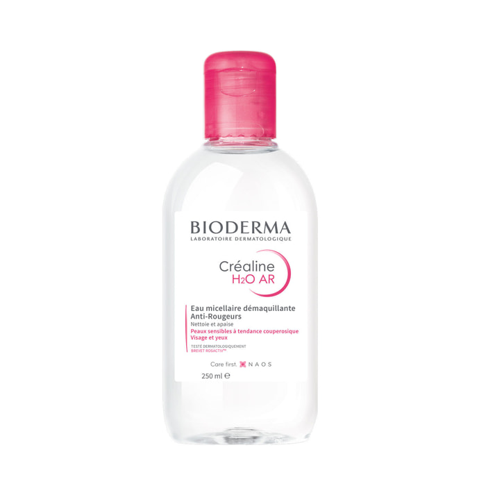 Créaline H2O AR - Eau Micellaire Sans rinçage Anti-Rougeurs - Peaux Sensibles 250 ml