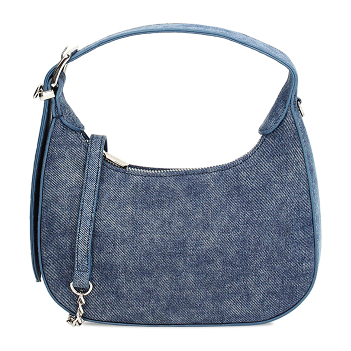 Mini bag donna jeans in tessuto
