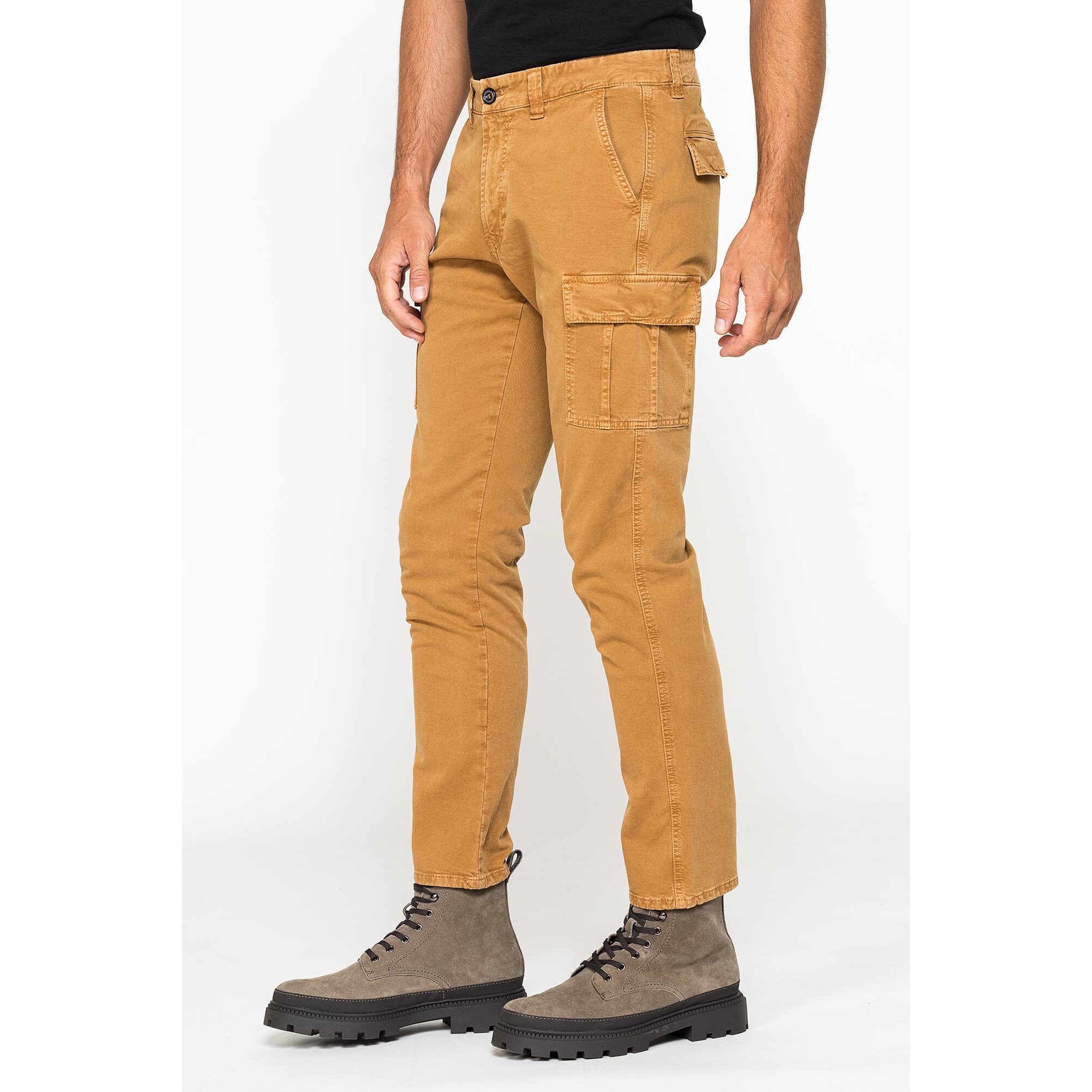 CARGO MOD. 619 SLIM FIT IN PESANTE GABARDINA STRETCH