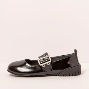Merceditas 1742 NAPPA SHINNY BLACK/ NANTES color Black