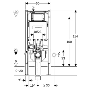 Pack WC Bati-support Geberit extra-plat UP720 + Cuvette suspendue sans bride Livea Bello + Abattant frein de chute + Plaque chro