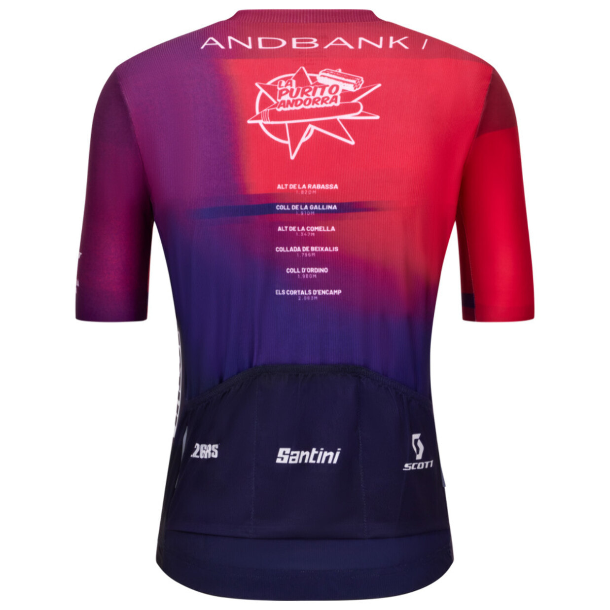 La Purito Andorra – Maillot De Manga Corta - Print - Unisex