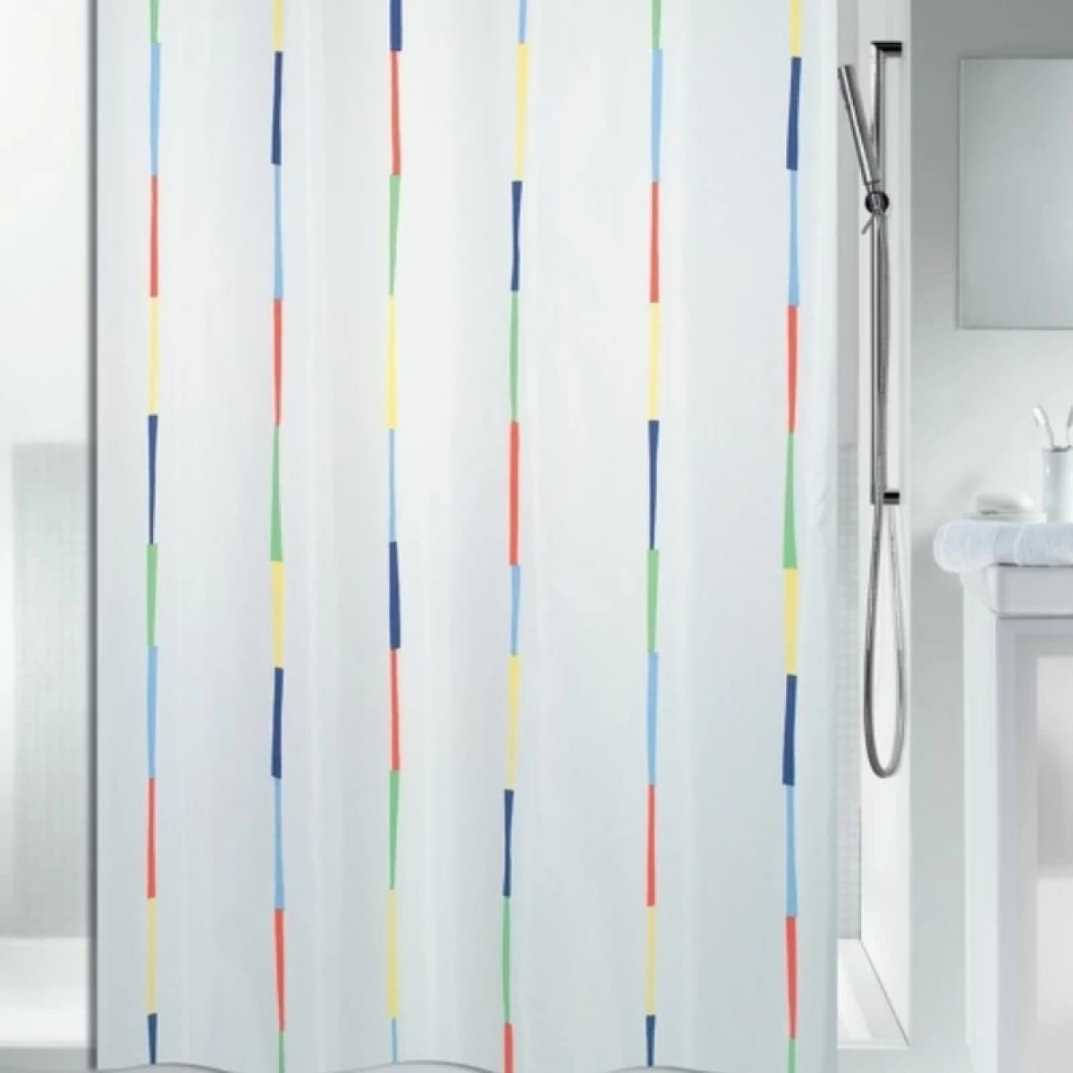 Rideau de douche Polyester DARIO 180x200cm Multicolor Spirella