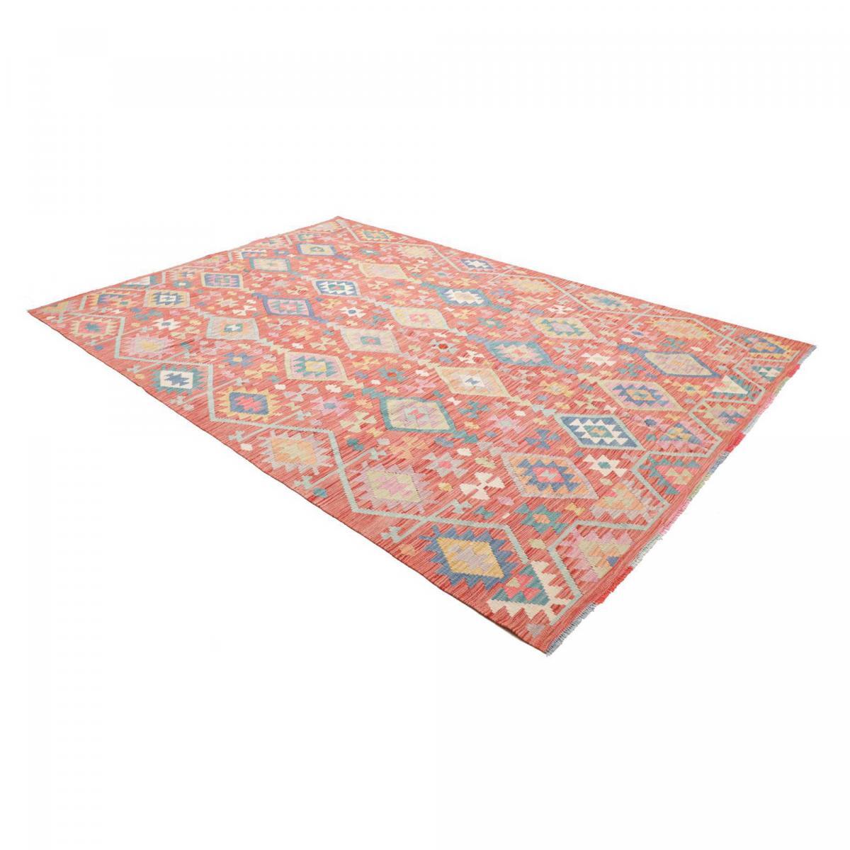 Tapis kilim, motif géométrique tissé plat en laine, ZAMOVOB