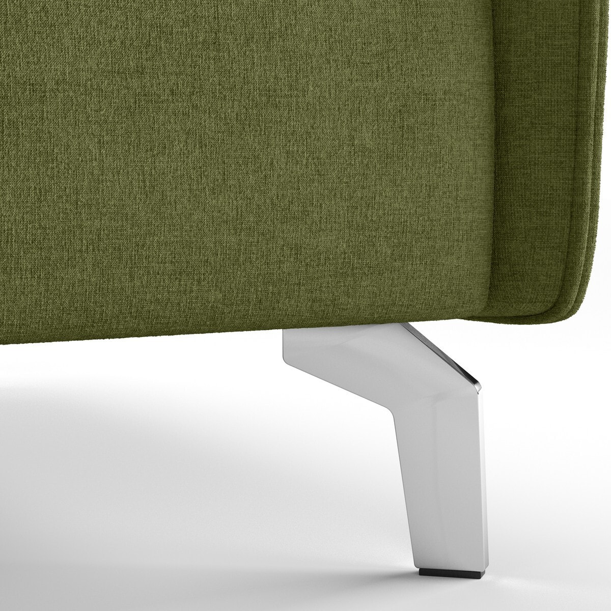Canapé droit convertible 3 places en tissu chenille - ouverture express - NOVOLI