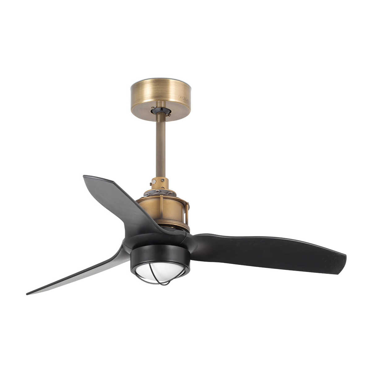 JUST FAN S LED Ventilatore a soffitto oro vecchio/nero