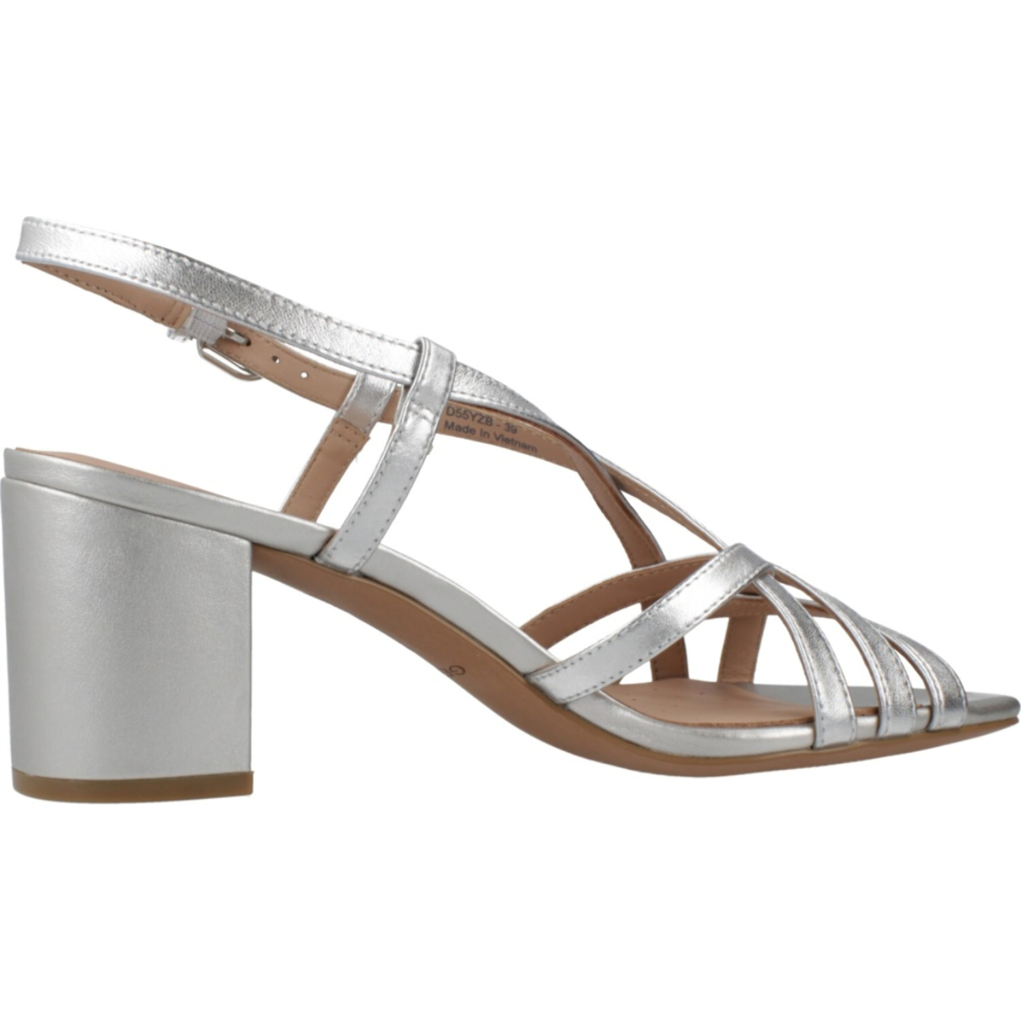 Sandalias Mujer de la marca GEOX  modelo D VIRNILISA 65 S PLATA