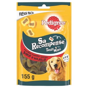 PEDIGREE Sa Récompense Friandises saveurs boeuf et volaille pour chien 12x155g