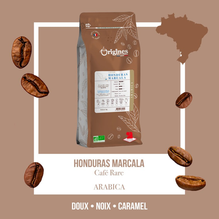 Marcala - Café rare Bio du Honduras - Grains 1kg