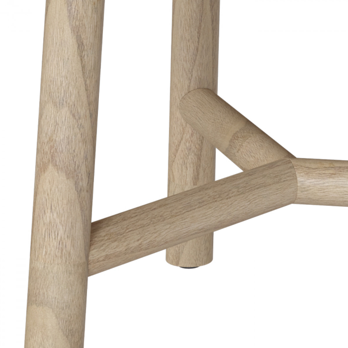 Table basse ronde en bois de mindi D60 cm - Paloma