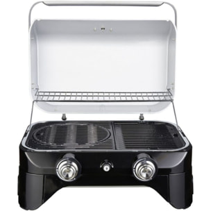 Barbecue gaz CAMPINGAZ Attitude LX noir 2 brûleurs à poser, 58x36 cm