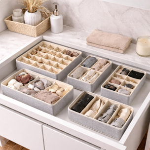 Caja plegable 32x32x12cm en color Gris