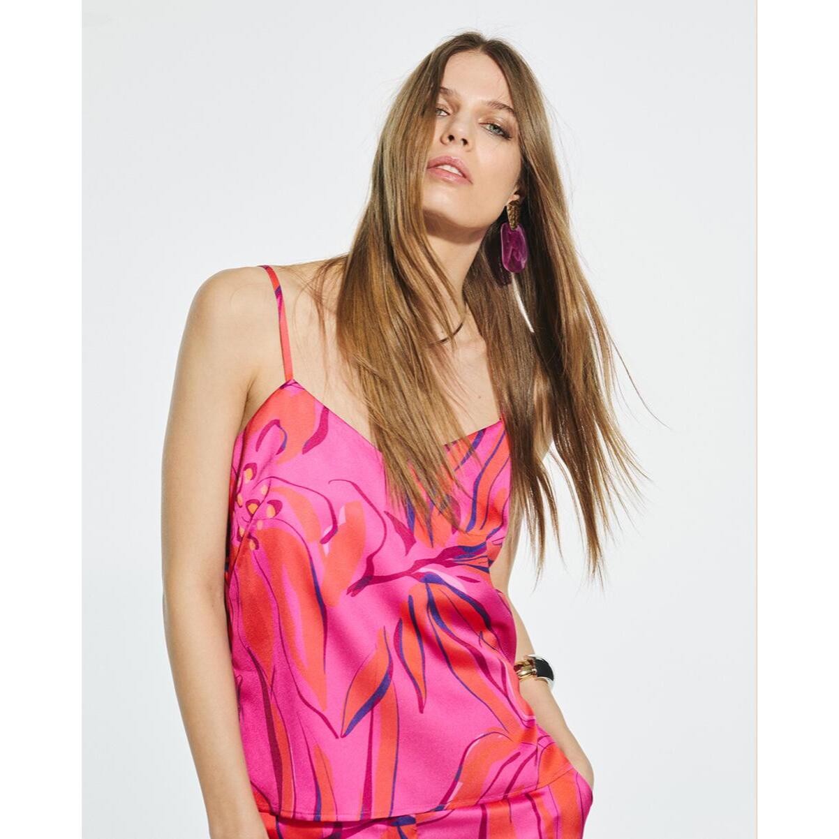 Top canotta stampato