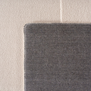 LENNY - Tapis de salon creme au design artistique