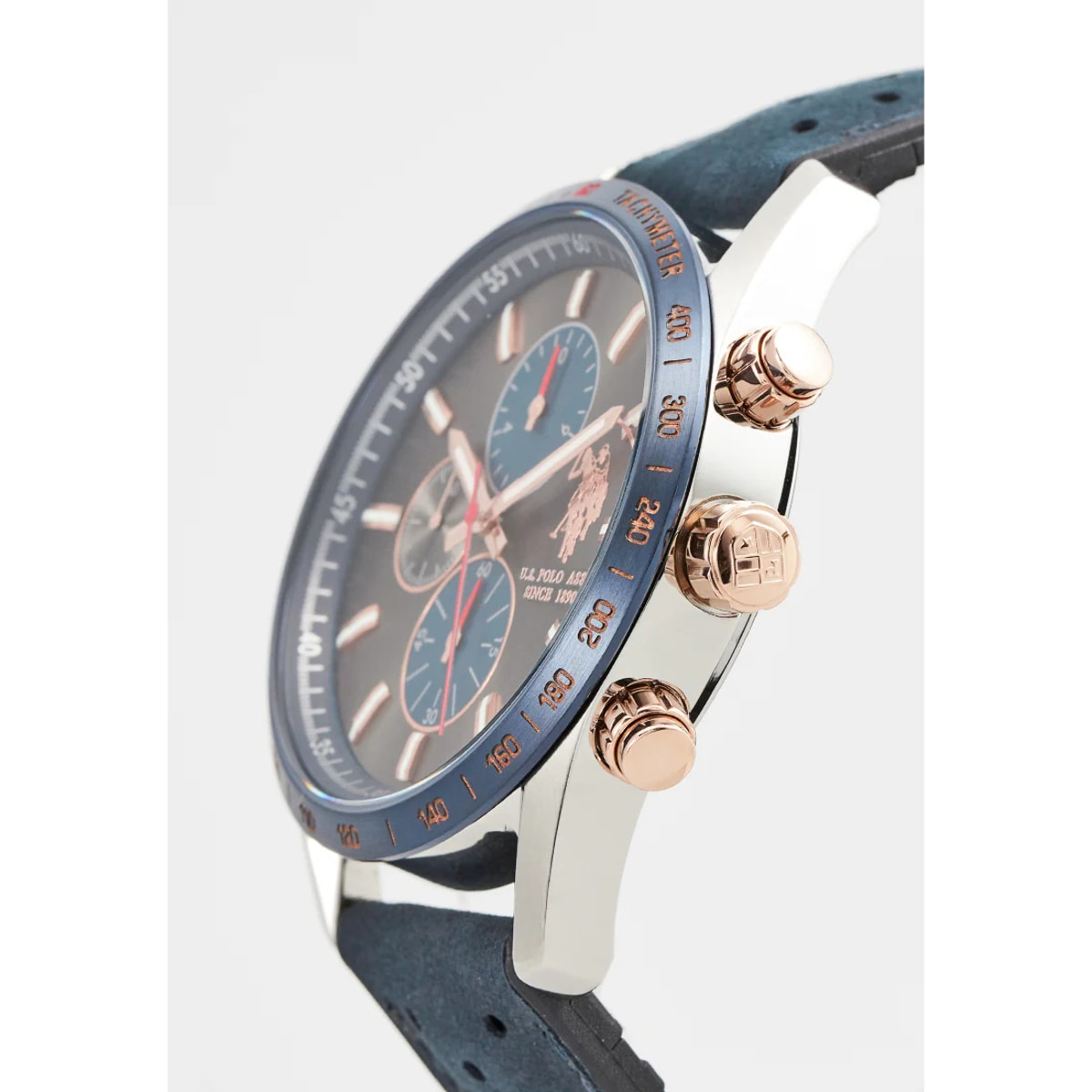 Cronografo U.S. Polo Assn. In pelle