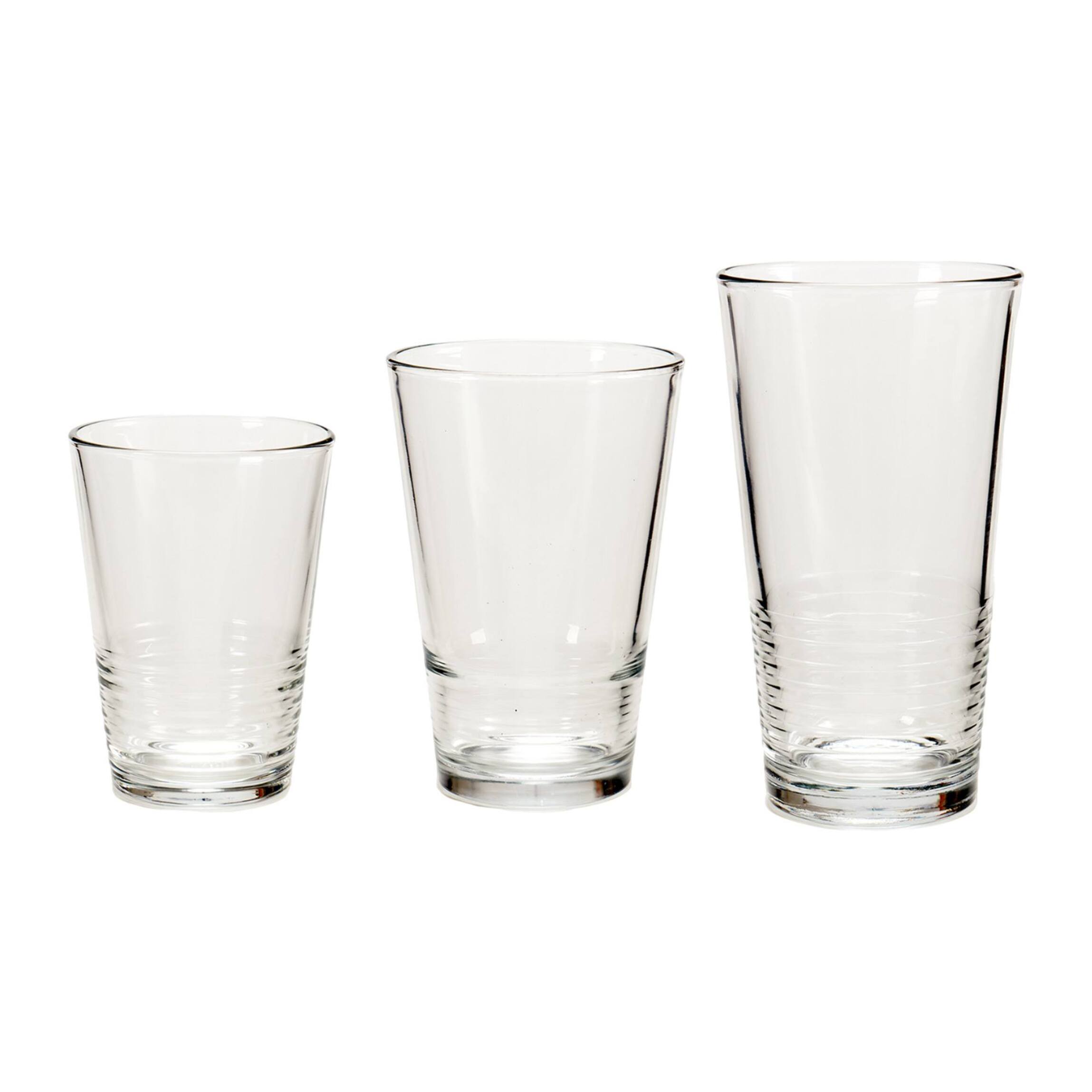 Set 18 vasos lineas colección vivalto