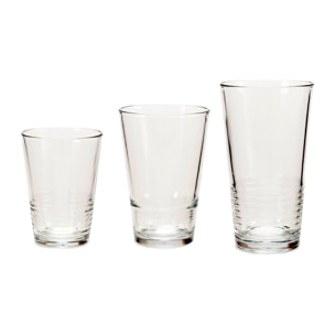 Set 18 vasos lineas colección vivalto