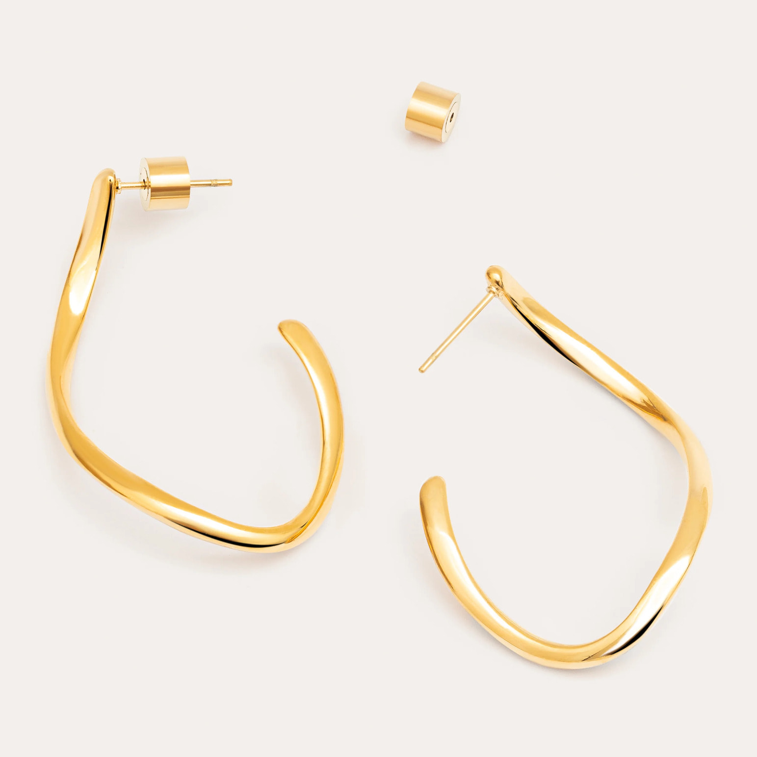 Orecchino Brisa in Acciaio Placcato Oro