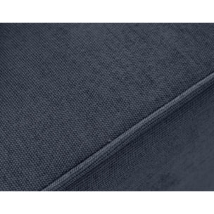 Topaze - canapé panoramique - 7 places - convertible avec coffre - en tissu - Bleu