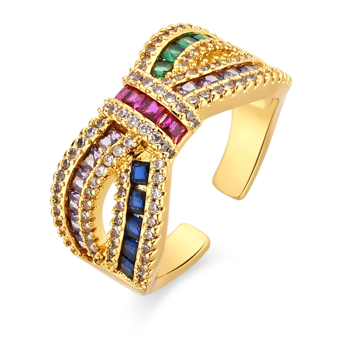 Anillo Alnis acabado oro amarillo 18k